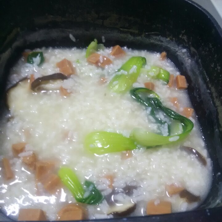 香菇火腿青菜粥