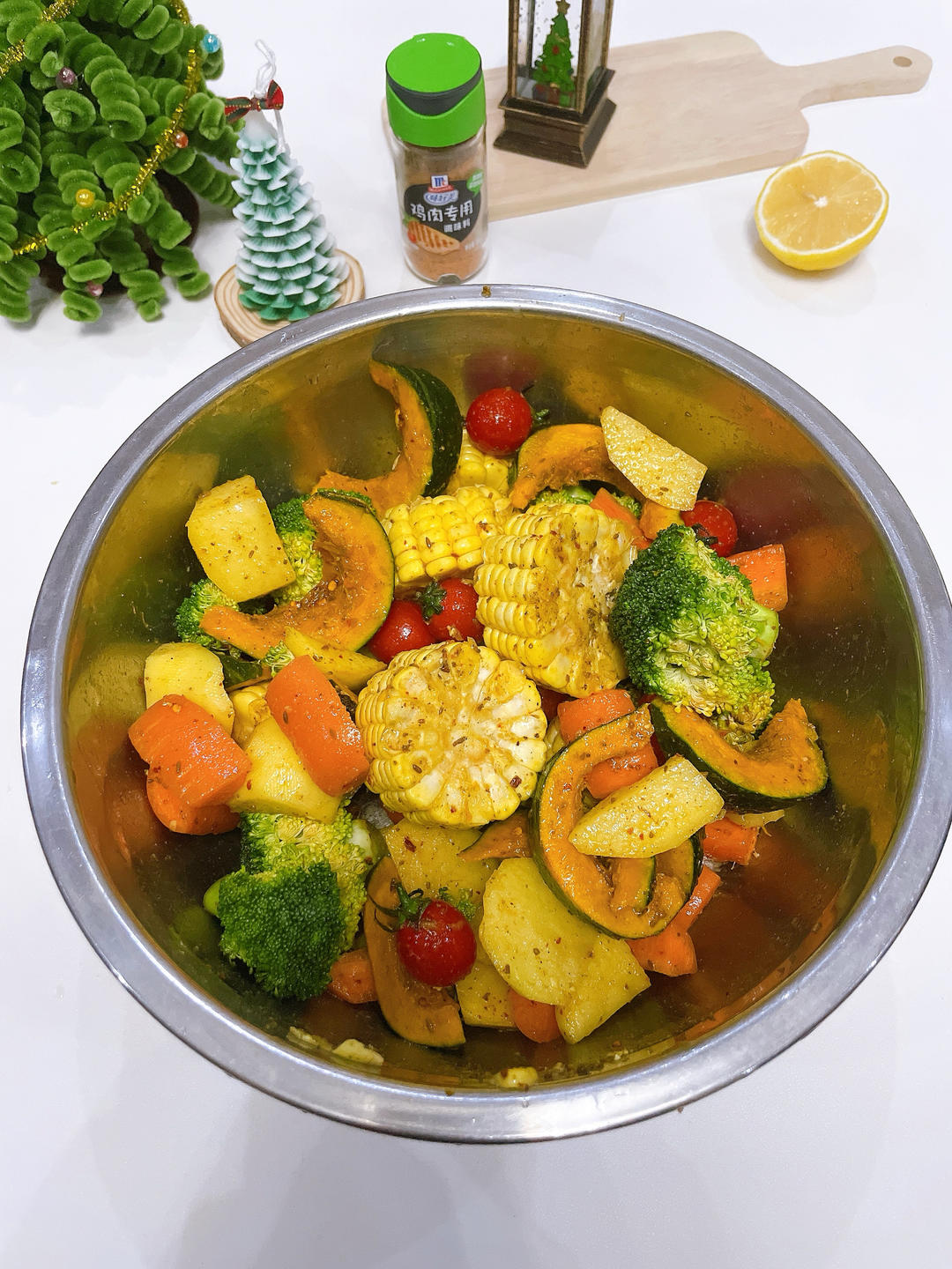 味好美圣诞苹果烤鸡