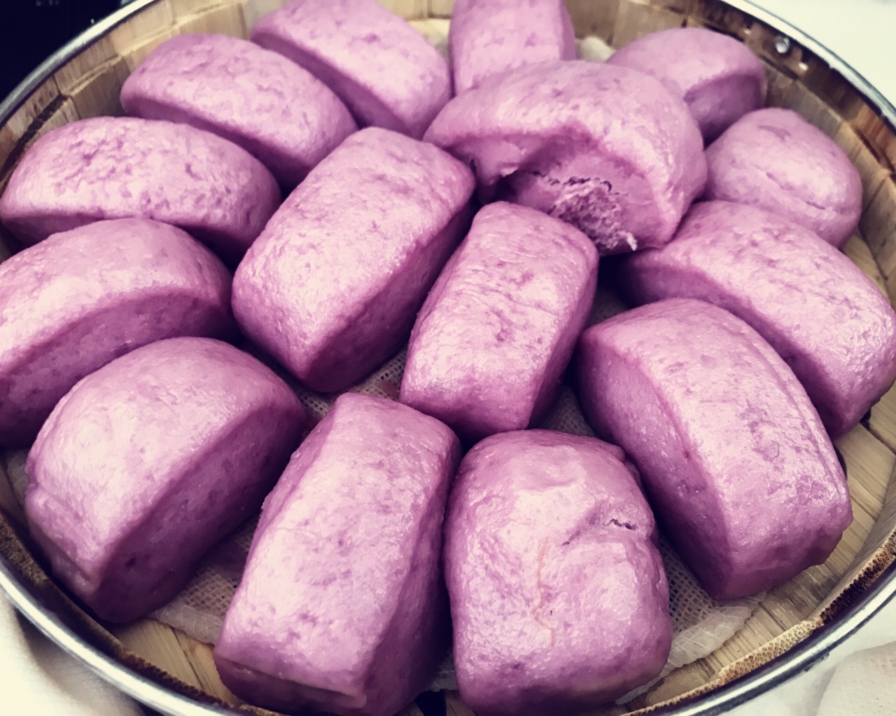 紫薯刀切馒头的做法
