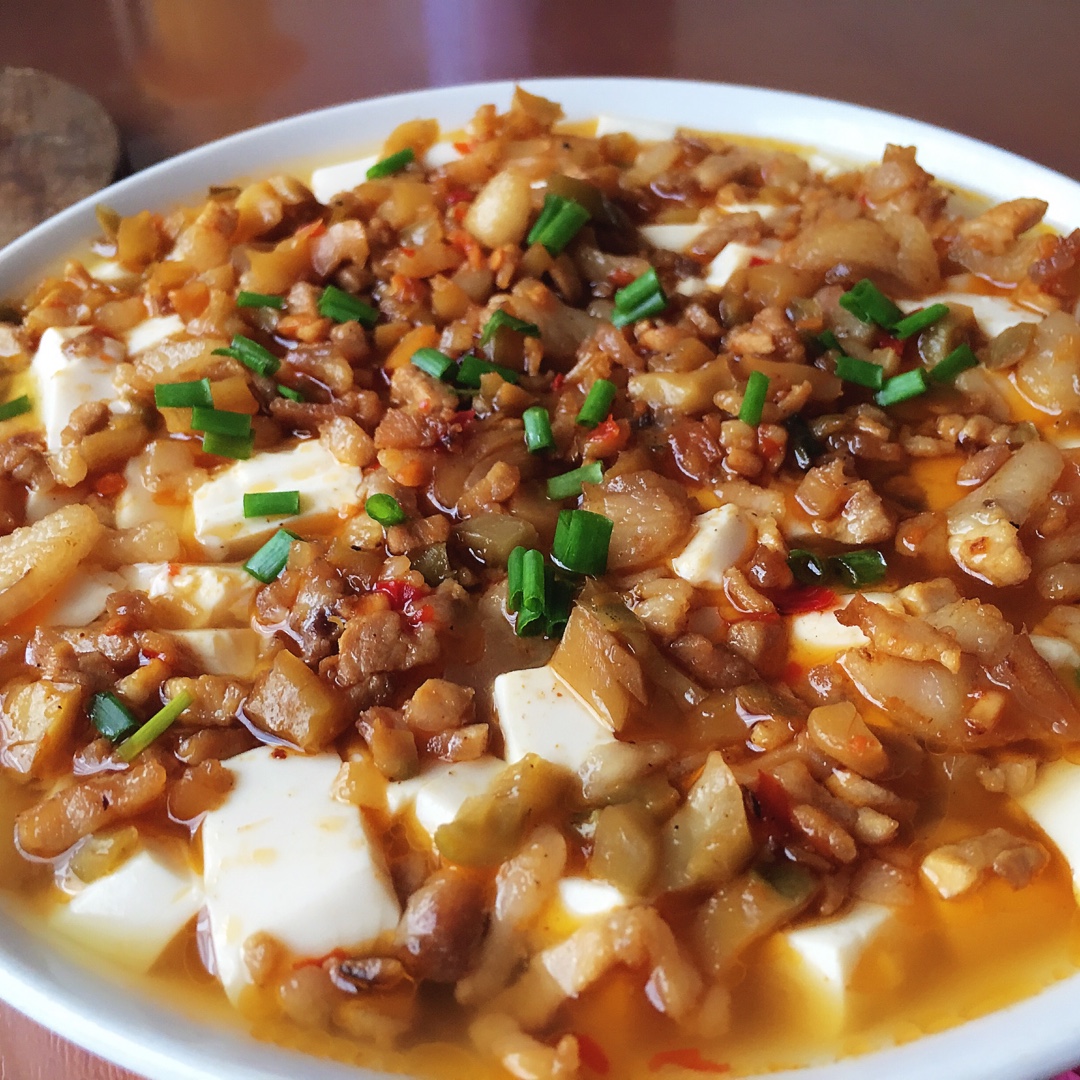 fishow/moon做的肉末蒸豆腐