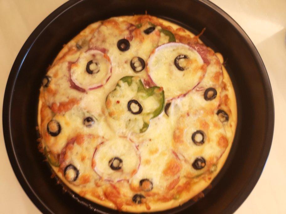 详细配方 节日必备巨大的12寸超豪华至尊披萨（厚底）