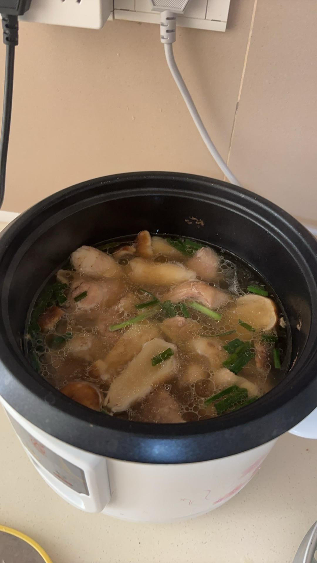 半小时炖赤松茸虫草花鸡汤