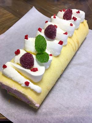 树莓蛋糕卷的做法 步骤13