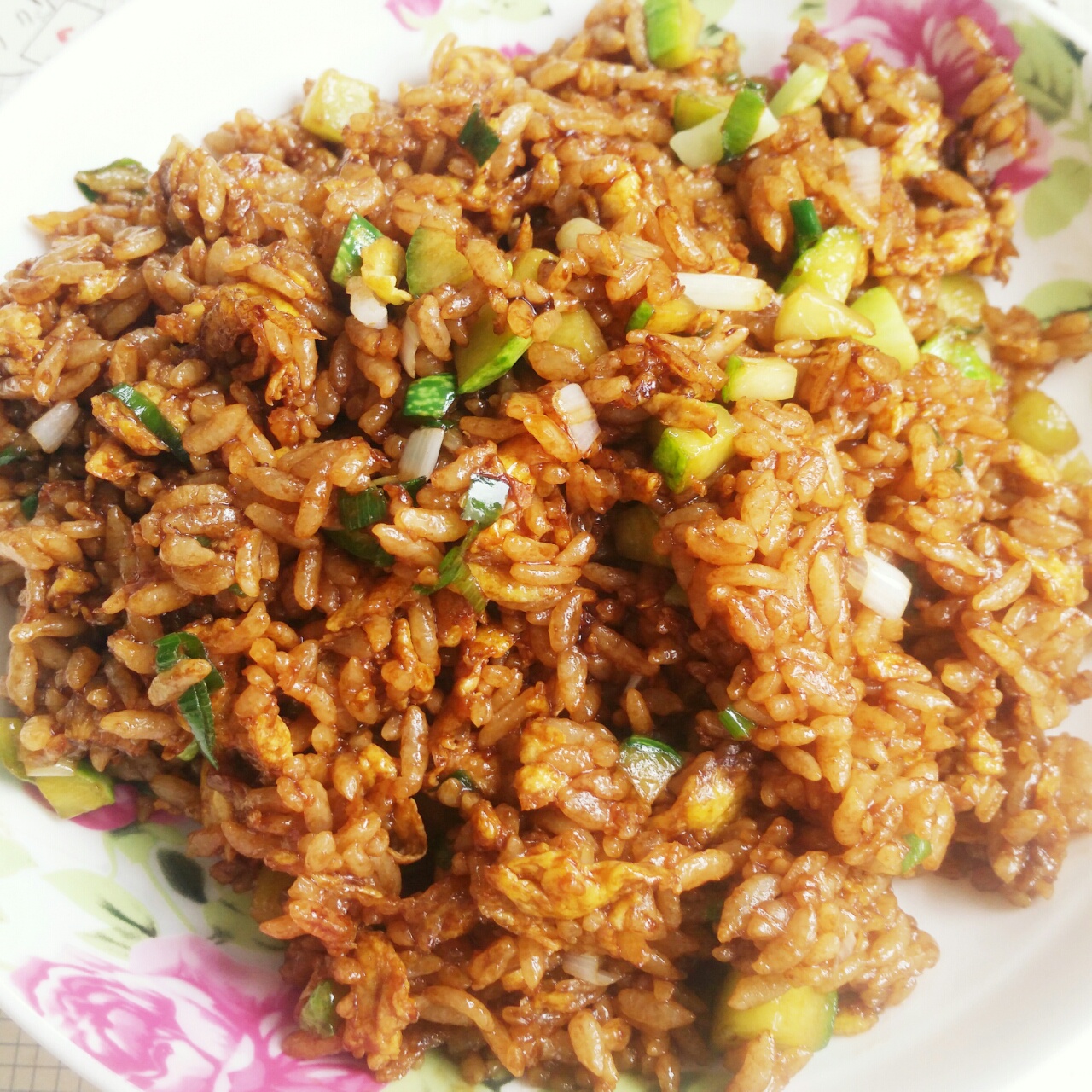 小时候的酱油炒饭