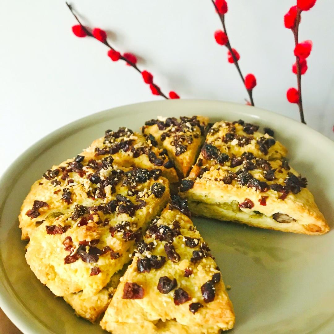 红豆蔓越莓司康（松饼）