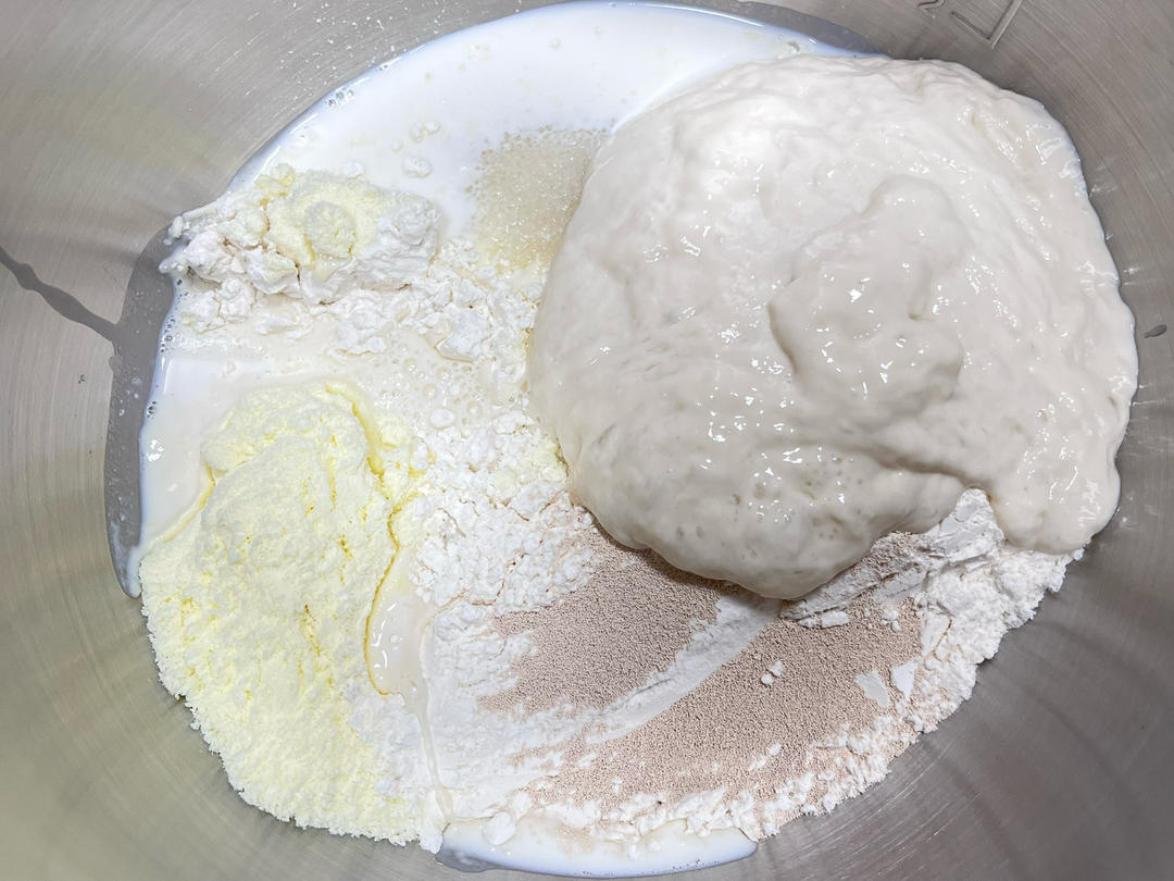 纯奶手撕吐司的做法 步骤1