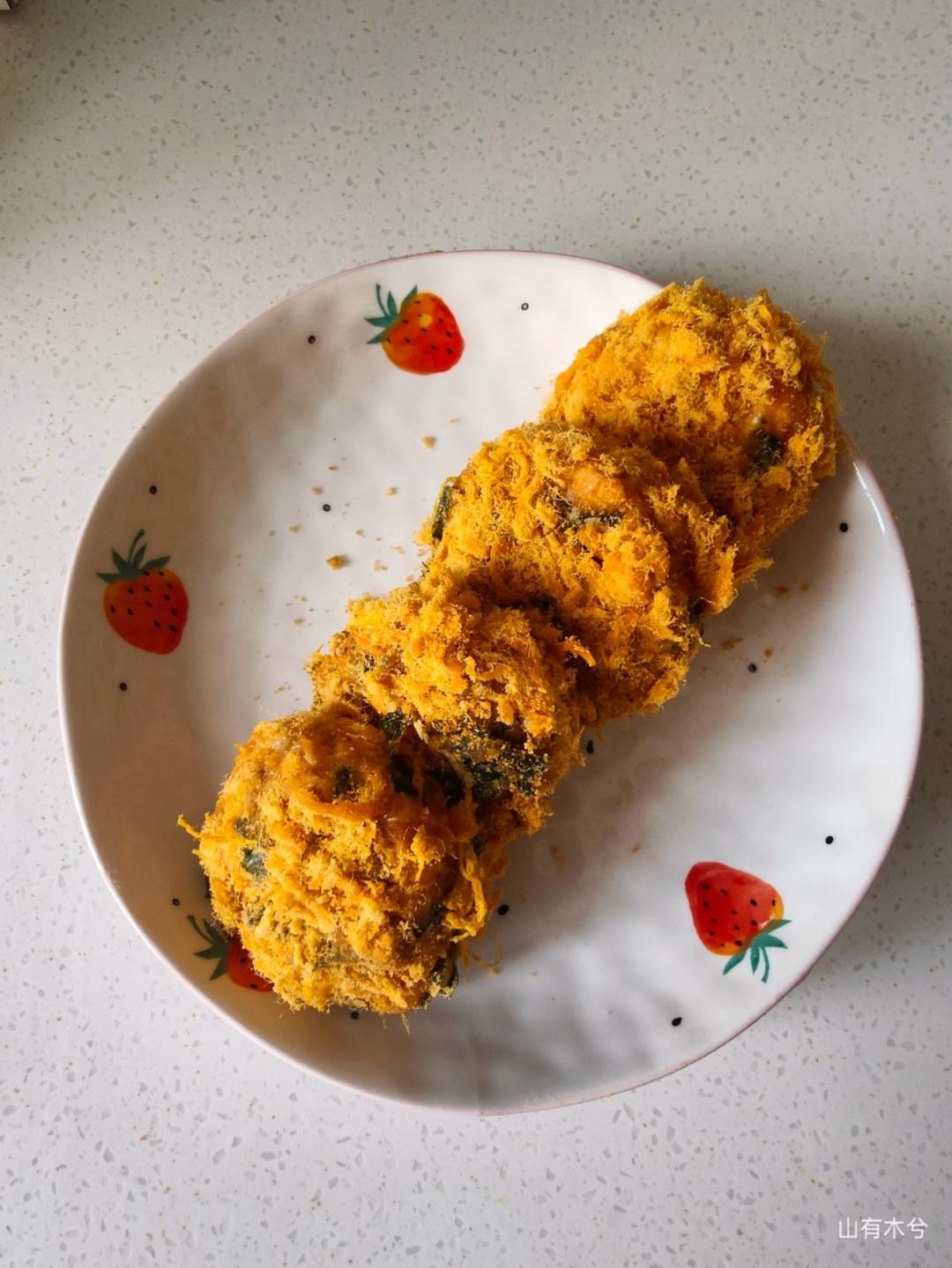 香葱海苔肉松芝麻蛋糕卷