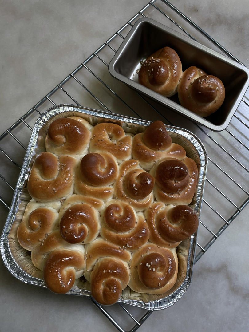 奶油蜂蜜小面包