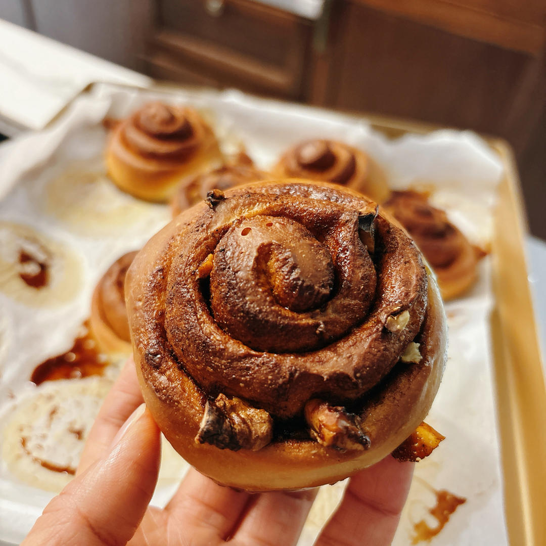 最正宗的美式肉桂卷（不用出膜）