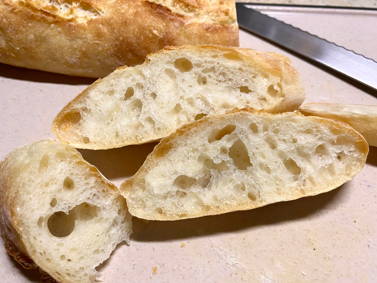 不用揉面的面包~意大利恰巴塔