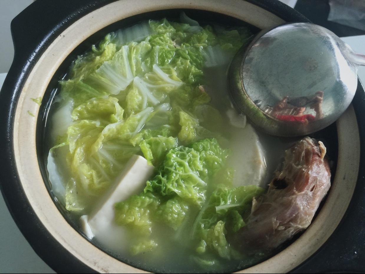 鸭架子白菜豆腐汤
