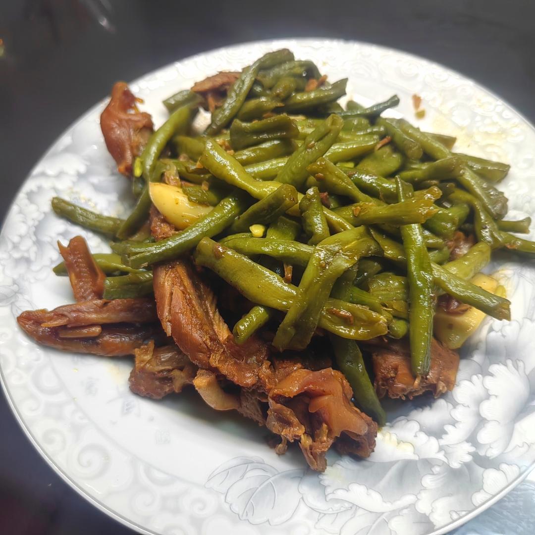 蒜泥炒豇豆