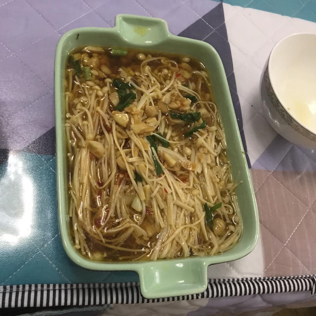蒜蓉蒸金针菇