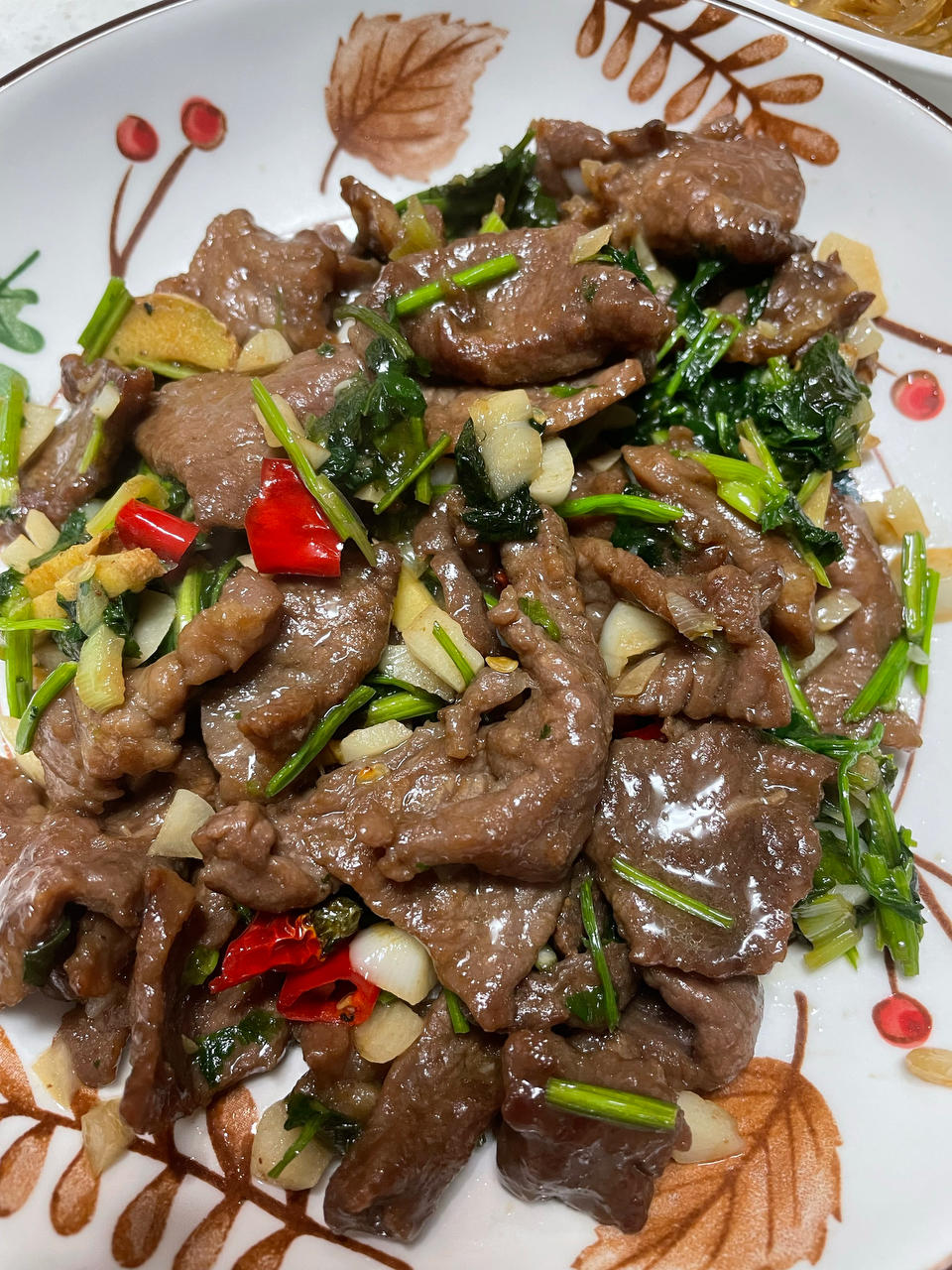 小炒黄牛肉