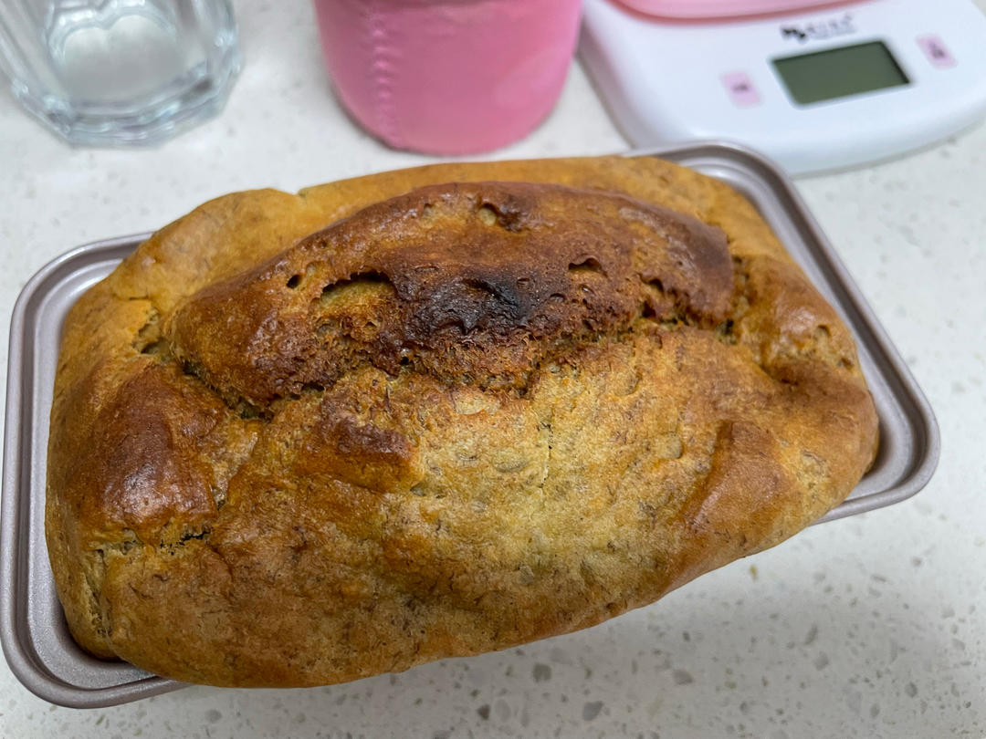 香浓的香蕉磅蛋糕（家里随便做）