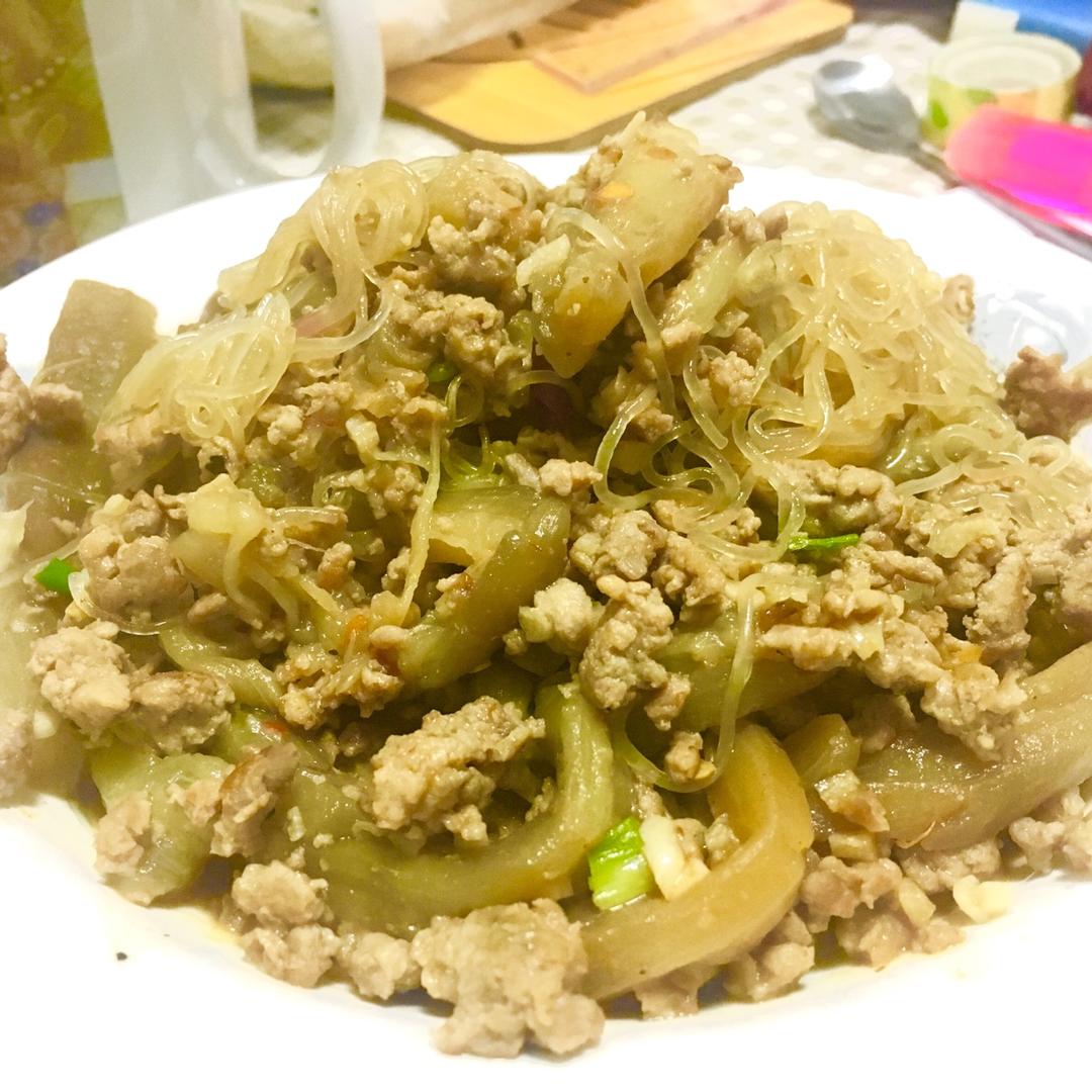 肉末茄子粉丝煲