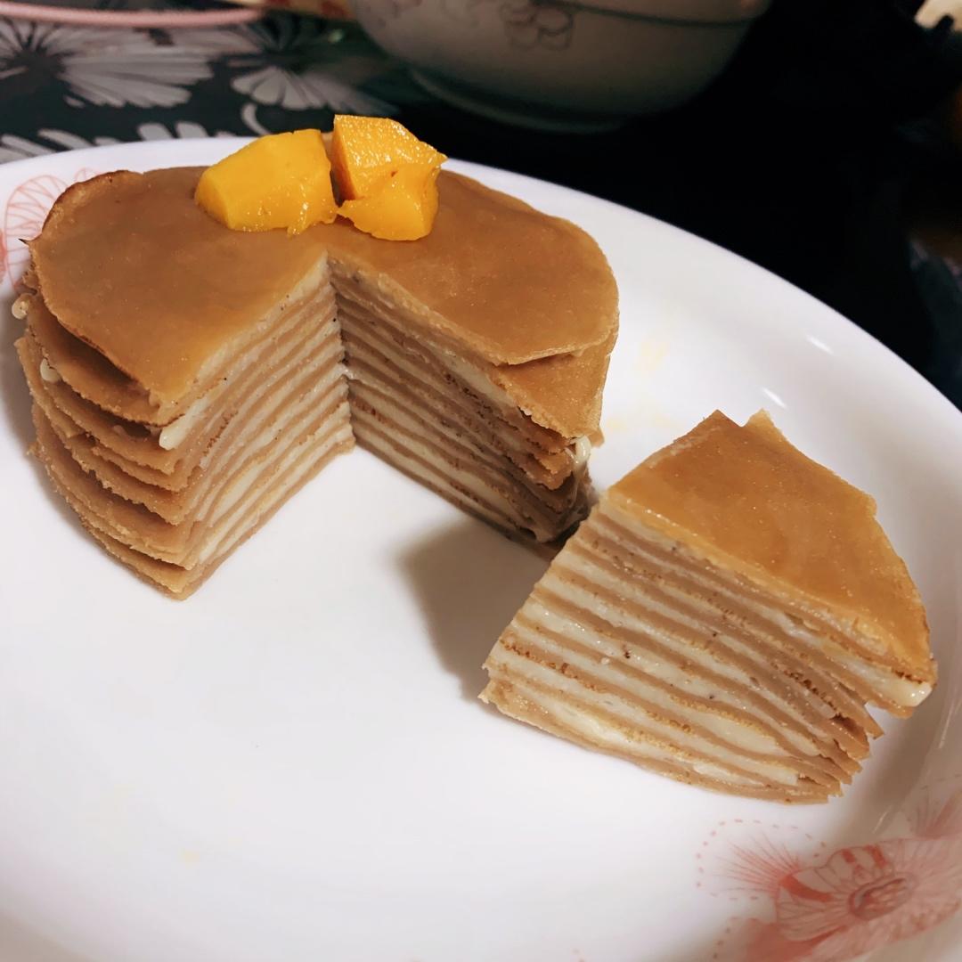 芒果千层蛋糕，100%成功告别煎皮无能