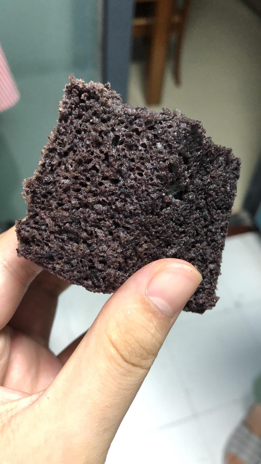 第一次认真对待的黑米糕