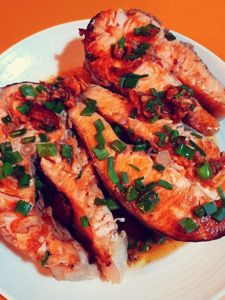 香煎三文鱼