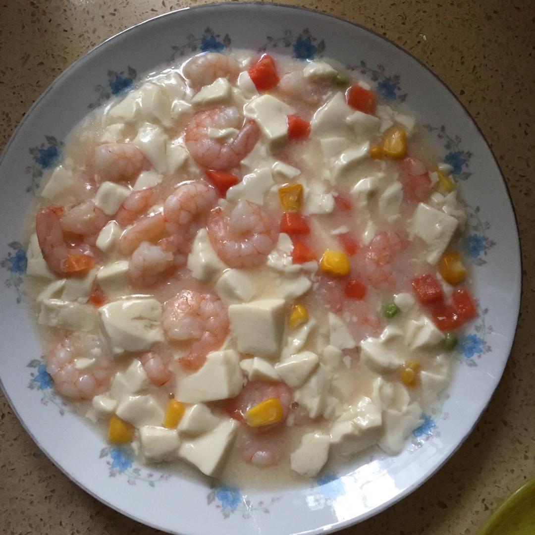 虾仁豆腐煲