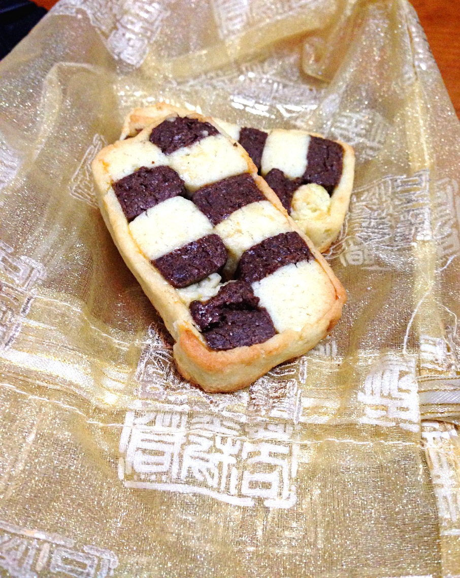双色小棋格饼干