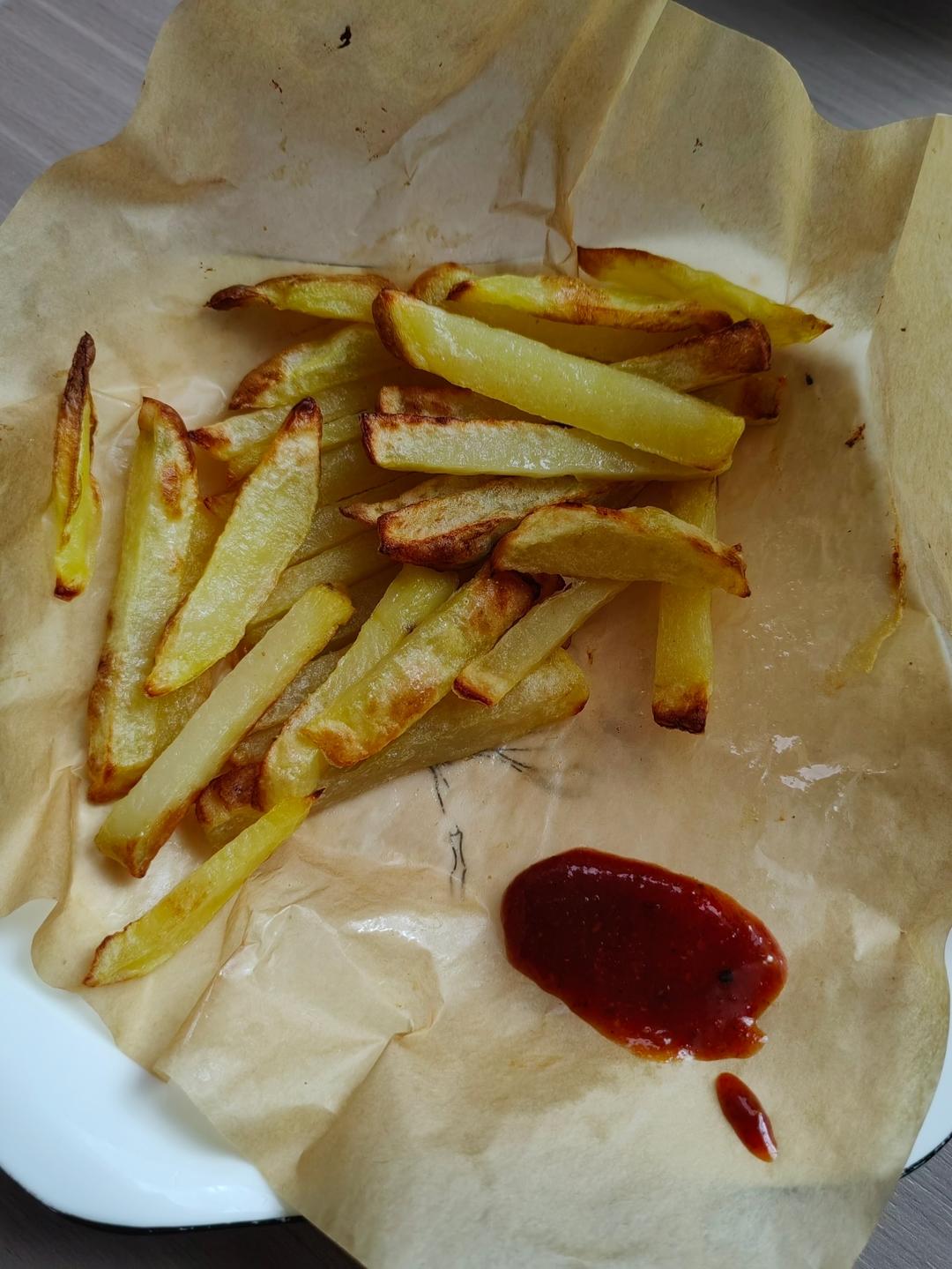 0失败！超简单！很省油！空气炸锅版薯条，现做现吃哦