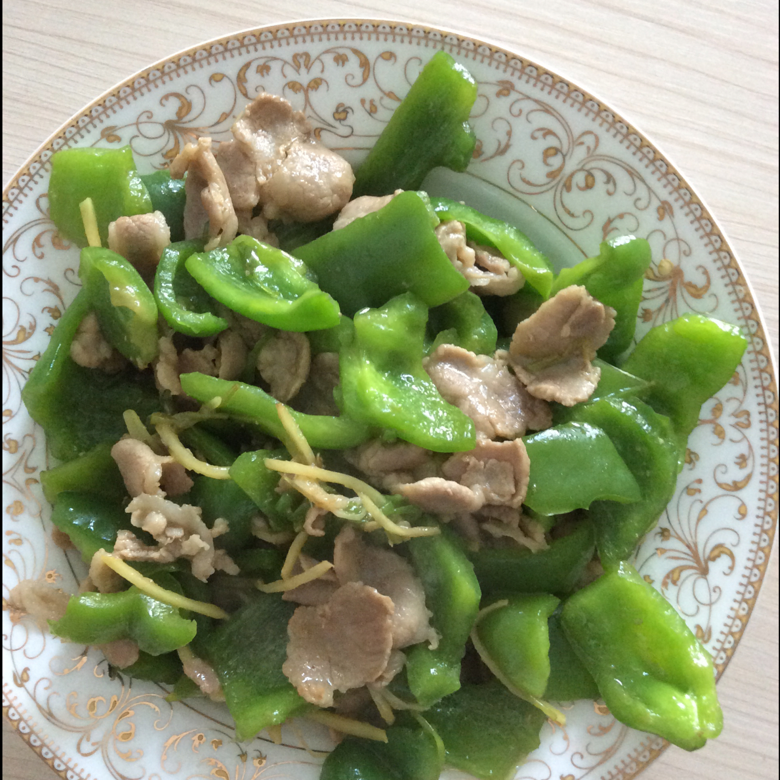 青椒炒肉