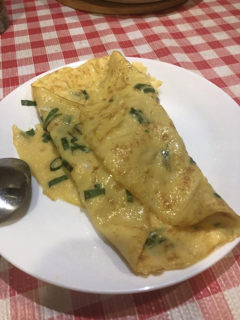 鸡蛋软饼（薄而不破和卖的味道一样细腻好吃！）