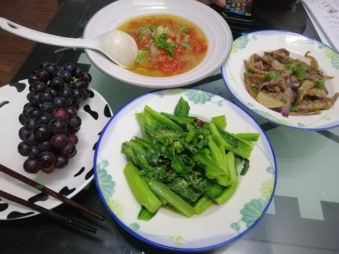 清炒油麦菜