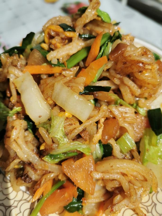 云南快手小吃—大救驾（炒饵丝）