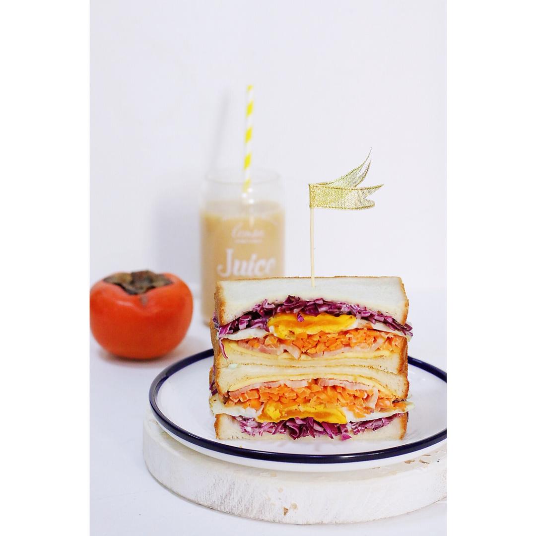 能量满满的早餐三明治🥪