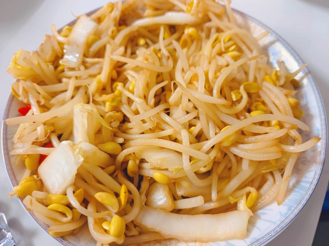 酸辣脆爽的炒豆芽