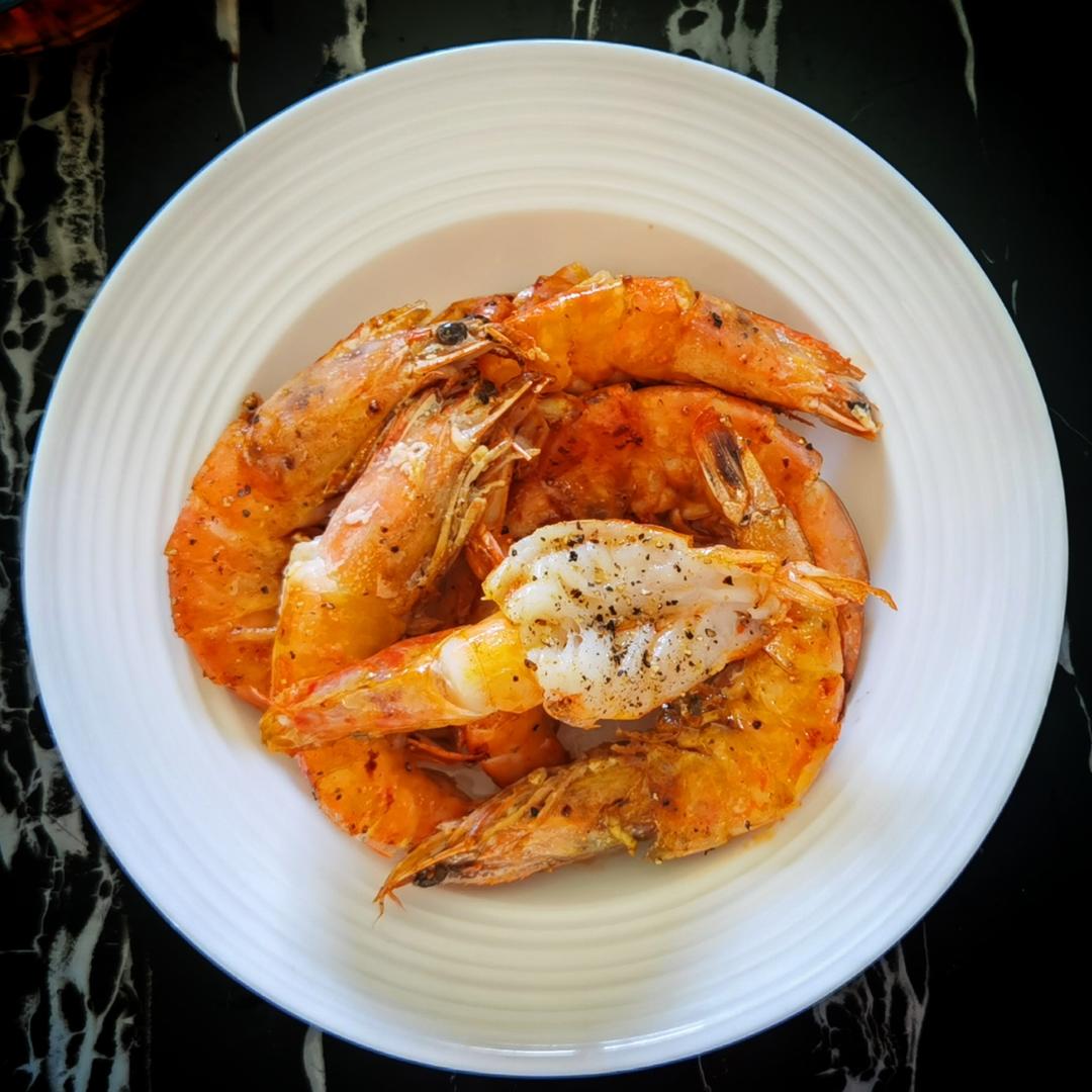 黄油煎虾