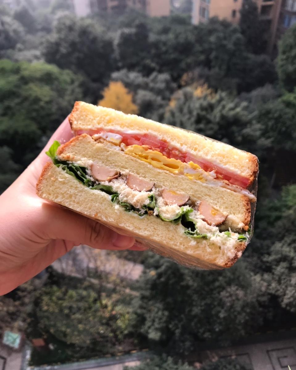 三明治【马蹄肉饼】