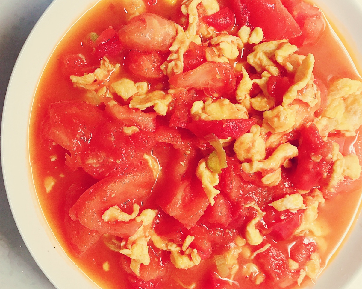 一人食～番茄🍅炒蛋的做法