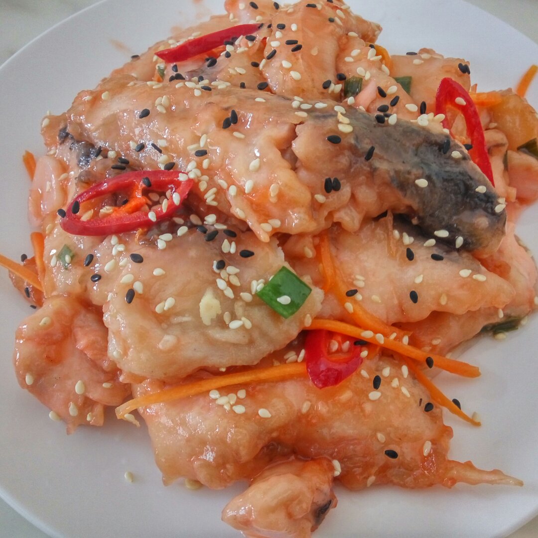 琦儿lge5做的糖醋鱼片