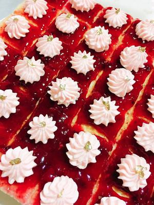椰香芝士蔓越莓蛋糕   party小甜品的做法 步骤2