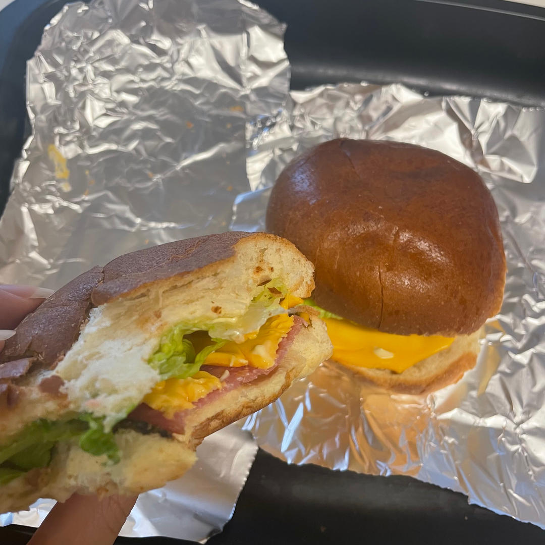布里欧修汉堡面包胚（自制简易汉堡模具）