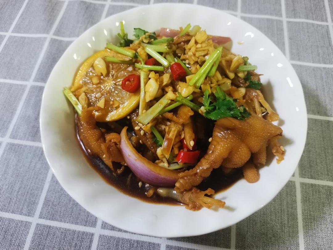 【柠檬酸辣鸡爪】自制超级无敌美味的网红鸡爪