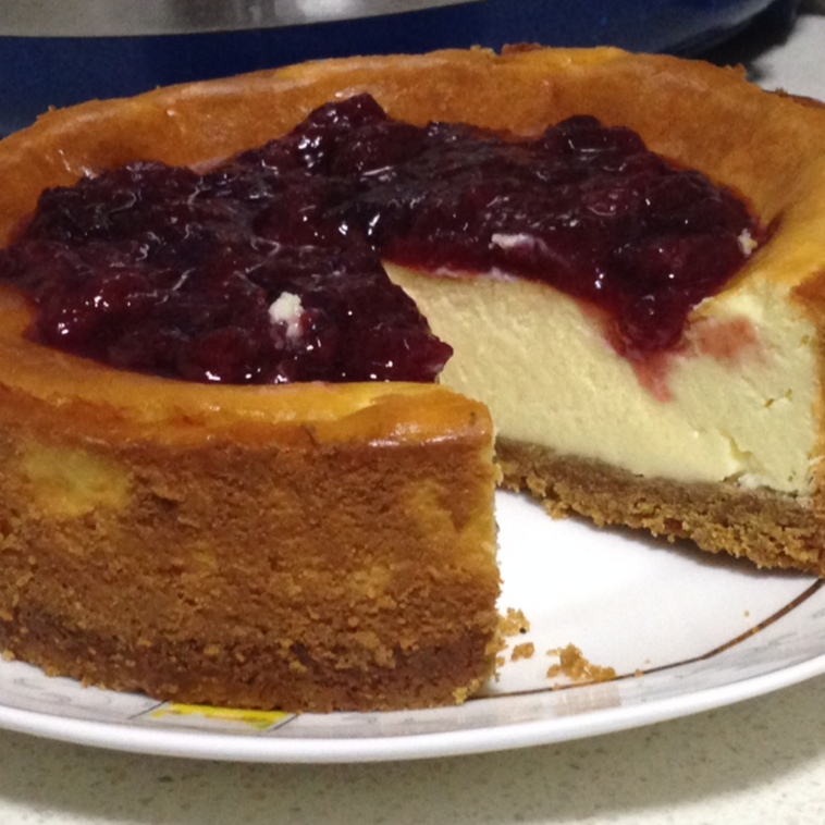 《Tinrry下午茶》教你做烤蓝莓重芝士蛋糕（6寸配方）