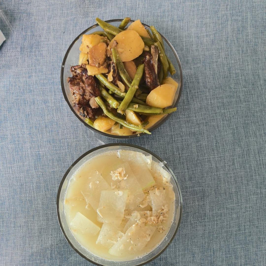 排骨炖土豆豆角