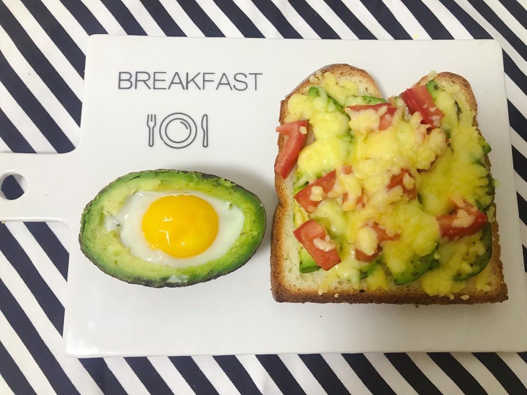 牛油果烤土司