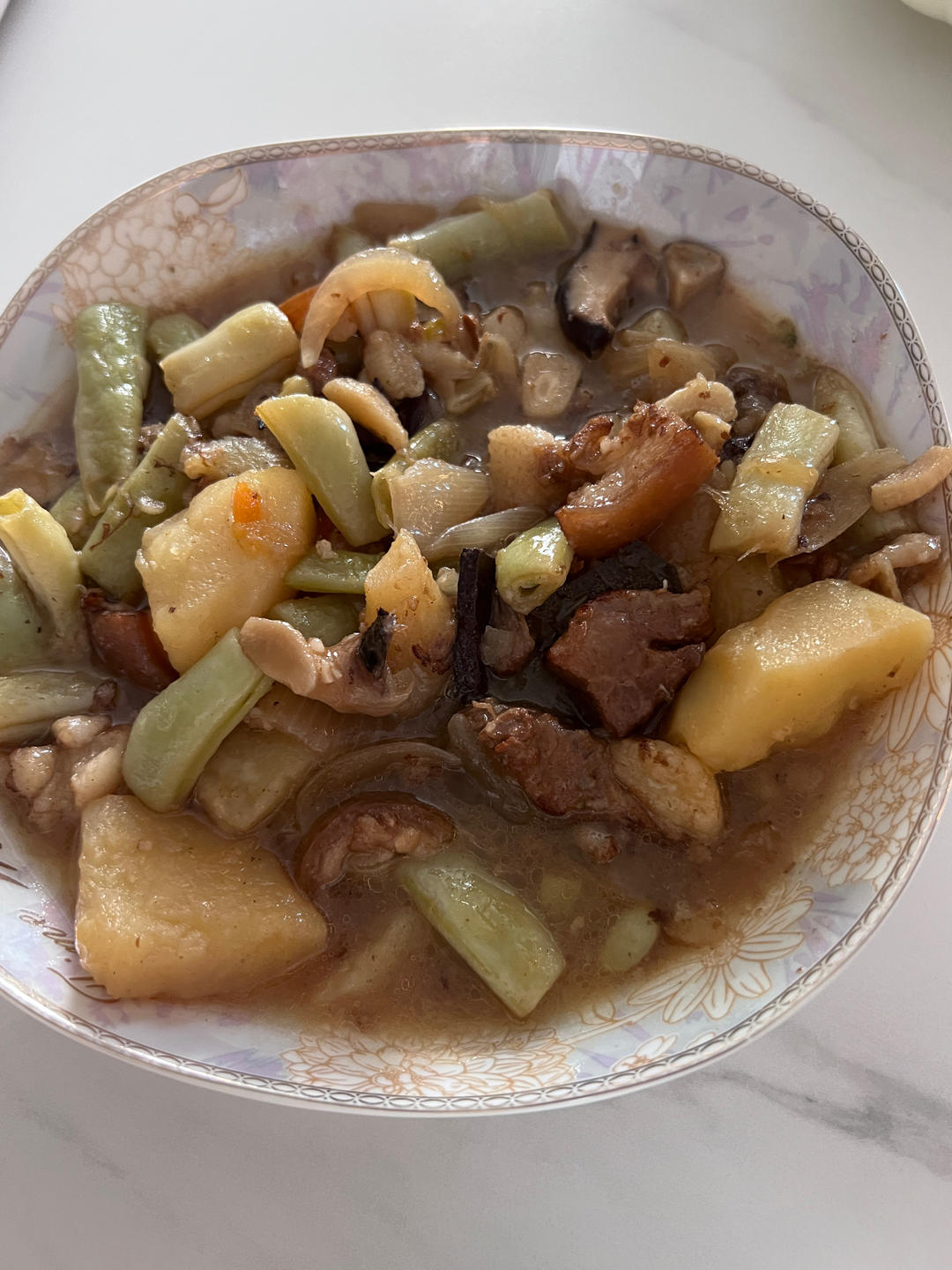 豆角炖土豆极简版💜