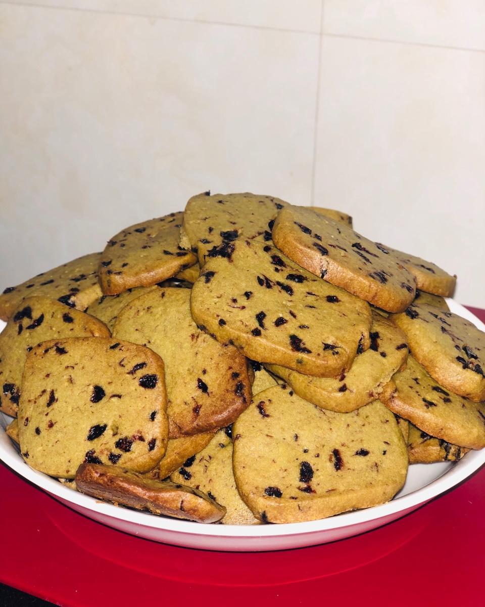 抹茶蔓越莓饼干