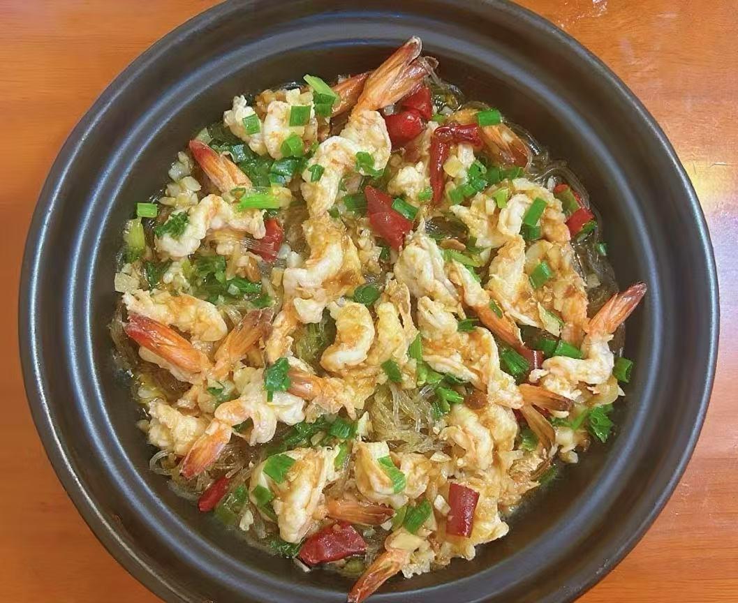 蒜蓉粉丝虾煲