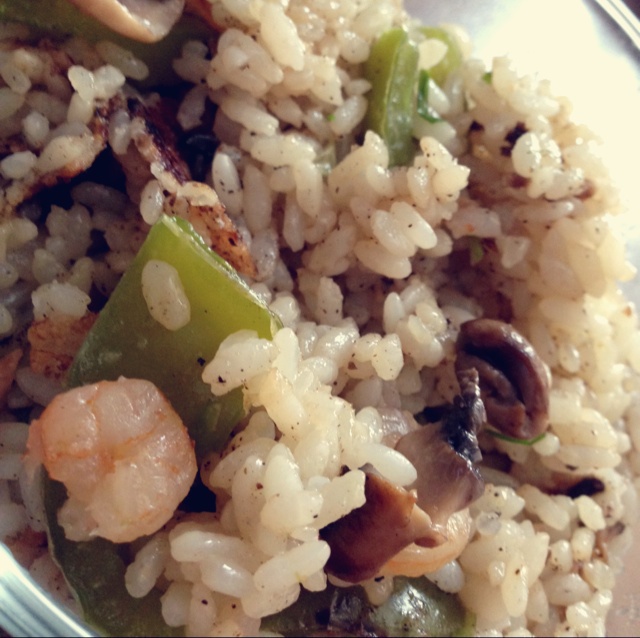 无油低卡糙米炒饭