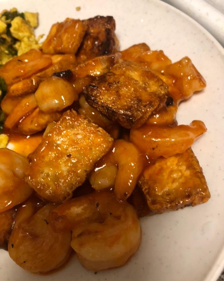 鲜虾番茄豆腐