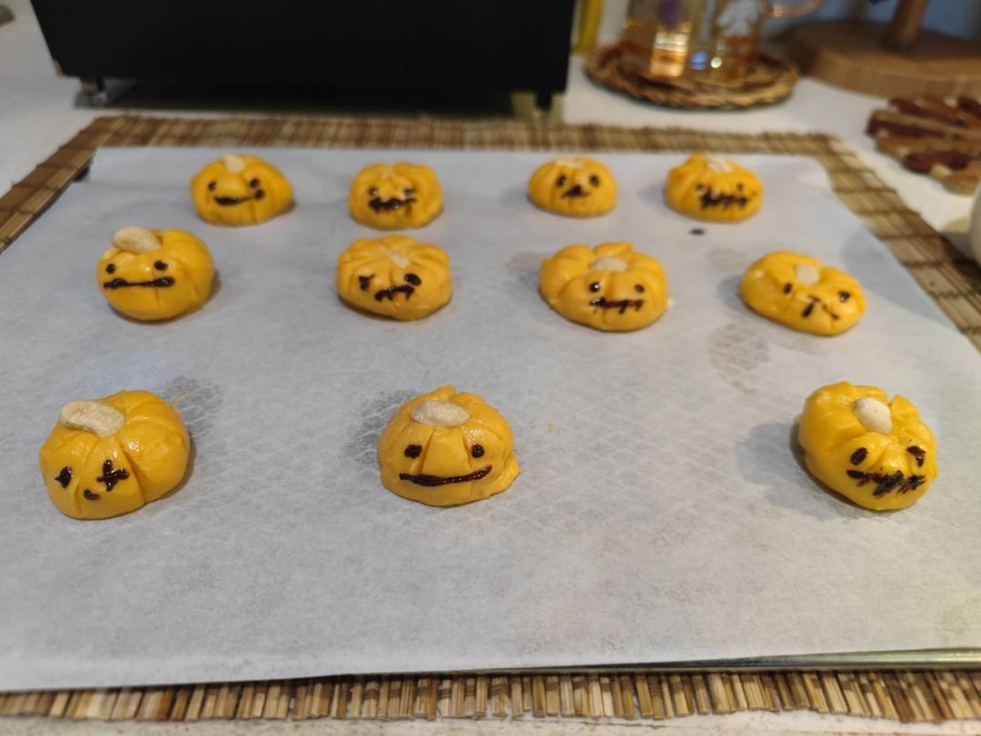 🎃万圣节限定｜南瓜曲奇饼干｜不用模具超简单