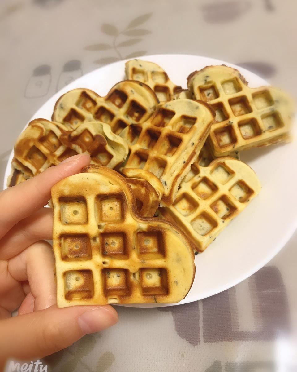 芝麻酸奶华夫饼