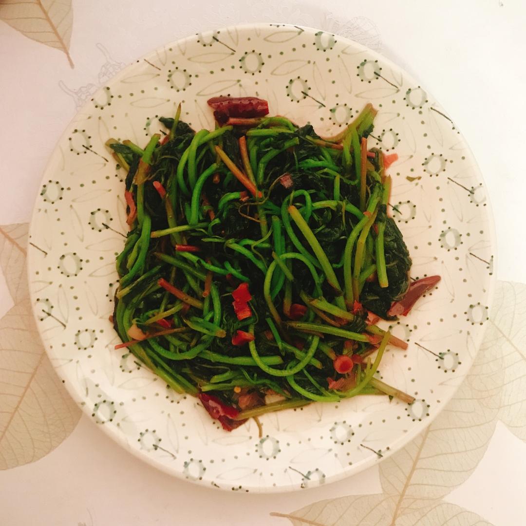 清炒有机红汉菜